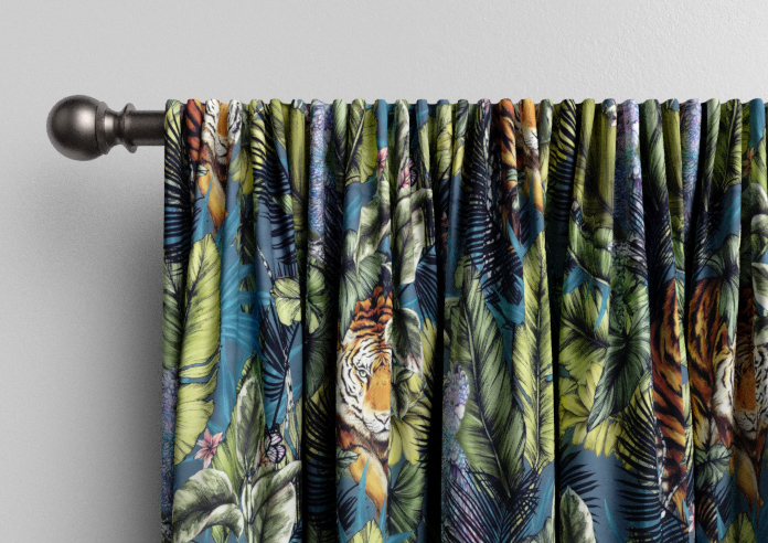 Bengal Tiger, Twilight - Made to Measure Curtains - Image 9